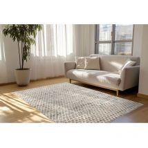 Deladeco - Tapis ethnique rectangle berbère gris Vira Gris 80x150