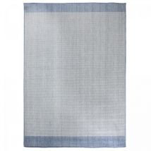Dezenco - Tapis extérieur, kilim reversible EX1 bor 120x170 bleu et gris
