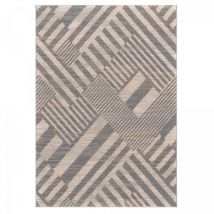 Unamourdetapis - Tapis extérieur kilim 200x290 gris rectangle charma 1