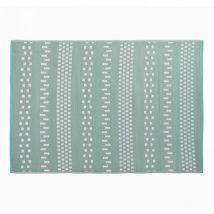 Solys - Tapis d'extérieur en polypropylène recyclé bleu 230 x 160 cm