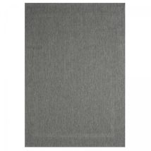 Dezenco - Tapis extérieur kilim Ø160cm gris rond squarext