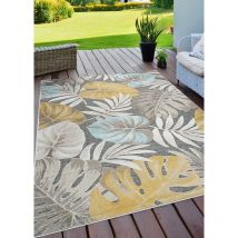Toutapis - Tapis extérieur fleuris multicolore grenade 69