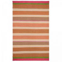 Designers Guild - Tapis extérieur kilim fait main 120x180 orange rectangle mahakam