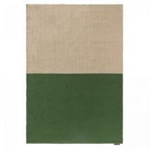 Brink&campman - Tapis extérieur kilim fait main 200x280 vert et beige rectangle en pet