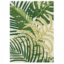 Sanderson - Tapis extérieur kilim 200x280 vert et beige rectangle manila