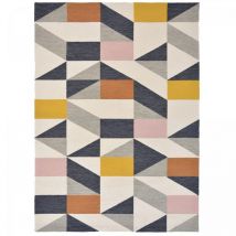 Scion - Tapis extérieur kilim 160x230 orange et rose rectangle nuevo