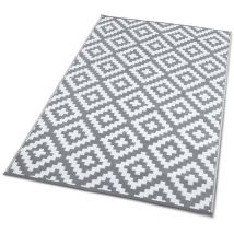 Tapis extérieur rectangulaire réversible 120 x 180 Blanc