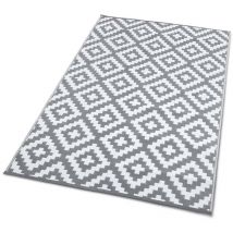 Tapis extérieur rectangulaire réversible 160 x 240 Noir