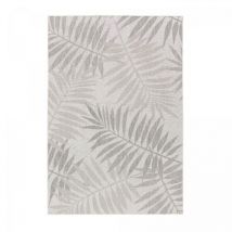 Unamourdetapis - Tapis extérieur kilim 80x150 gris clair et gris foncé en pet
