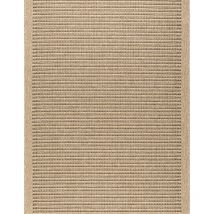 Avril Paris - Tapis extérieur - 60x90cm - naturel - 100% polypropylène résistant aux uv - 1400 gr/m² - kafé