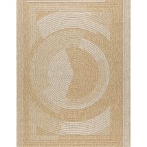 Avril Paris - Tapis extérieur - 160x230cm - naturel - 100% polypropylène résistant aux uv - 1400 gr/m2 - oxana - Naturel