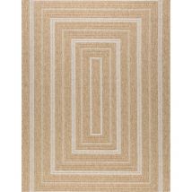 Avril Paris - Tapis extérieur - 160x230cm - naturel - 100% polypropylène résistant aux uv - 1400 gr/m² - tycia