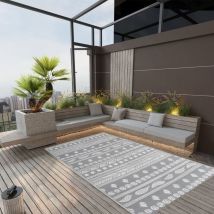 Maison Chic - Tapis extérieur Tapis de jardin Tapis de salon Gris 160x230 cm pp 38008