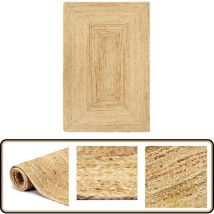 Tapis fait à la main Jute 200x300 cm - Tapis En Jute - Tapis Naturel - Tapis Artisanal - Tapis Fait Main - Décoration Intérieure