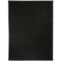 Thedecofactory - flock - Tapis en simili cuir noir 140x190