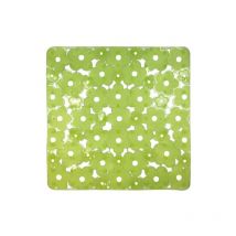 Fond d evier fleurs vert transparent 32x32cm - idmat