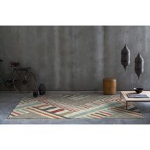 Naf Naf - Tapis géométrique plat coloré moderne Blok Multicolore 160x230