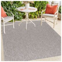 Allotapis - Tapis graphique intérieur et extérieur design Anuk Beige 280x370