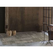 Naf Naf - Tapis gris moderne plat rayé Blenda Gris 120x170