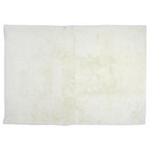 The Home Deco Factory - Tapis Imitation Fourrure Fin Ecru 120x170cm