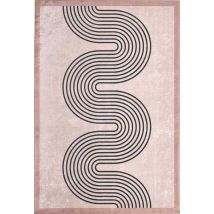 Jardindeco - Tapis intérieur à poils courts Cosmo 762 80 x 300 cm