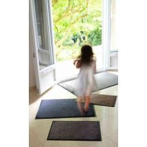 Coryl - Tapis intérieur Queyras gris - 58x39 cm - absorbant et anti poussière