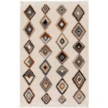 Sweeek - Tapis intérieur avec motifs ethniques. beige 120 x 170 cm
