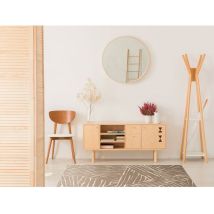Vivabita - Tapis intérieur et extérieur plat moderne rayé Dario Taupe 200x300