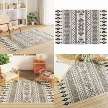 Tapis intérieur extérieur à poils courts 120x180cm antidérapant - Tapis D'intérieur - Tapis D'extérieur - Tapis Design - Tapis Moderne - Tapis