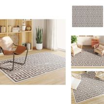 Tapis intérieur extérieur à poils courts 160x230cm antidérapant - Tapis Interieur - Tapis Exterieur - Tapis Design - Tapis Moderne - Tapis Brun
