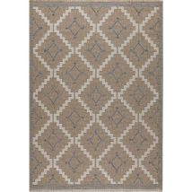 Jardindeco - Tapis intérieur extérieur aspect jute bleu Tijuana 9041 170 x 120 cm