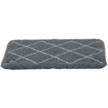 Tapis isolants pour chiens 50 x 70 cm gris avec motif berbère. - zolux
