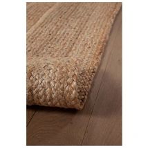 Deladeco - Tapis jute design naturel plat intérieur Mila Naturel 160x230