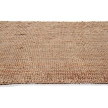 Deladeco - Tapis jute moderne naturel avec franges plat Paloma Naturel 170x230