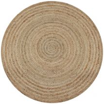Vidaxl - Tapis Jute tressé 120 cm rond