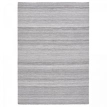 Unamourdetapis - Tapis kilim tissé 120x170 gris clair rectangle motif faux uni lofodi