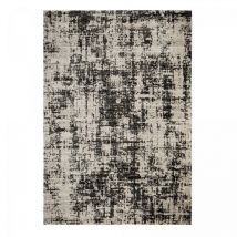 Unamourdetapis - Tapis kilim tissé 120x170 gris et noir rectangle motif simple clark