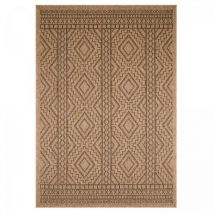 Jadorel - Tapis extérieur kilim 80x150 marron rectangle jute art 2