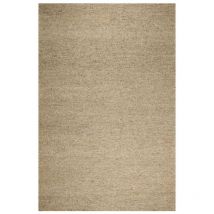 Look - Tapis kilim fait main en laine 170x240 gris rectangle motif uni 406