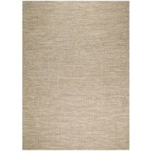 Tapis kilim fait main en laine 200x300 beige rectangle motif uni Look 408