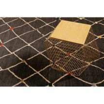 Wecon Home - Tapis kilim pour salon berbère rectangle Marché Bonsecours Gris 133x200