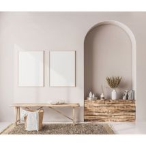 Vivabita - Tapis laine tissé main design poils ras Charliz Marron 160x230