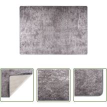 The Living Store Tapis lavable antidérapant 120x180 cm gris - Tapis Design - Tapis Salon - Tapis Chambre - Tapis Moderne - Tapis Gris