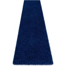Tapis, le tapis de couloir soffi shaggy 5cm bleu foncé - pour la cuisine, l'antichambre, le couloir blue 70x250 cm