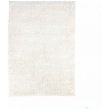 Thedecofactory - leeneux - Tapis toucher laineux extra-doux écru 60x90