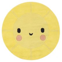 Lilipinso - Tapis 100% coton diamètre 100 cm - emojie