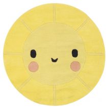 Teppich Lilipinso 100% Baumwolle Durchmesser 100 cm - emojie - multicolore