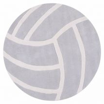 Teppich aus 100% Baumwolle Durchmesser 100 cm - Volleyball - multicolore - Lilipinso