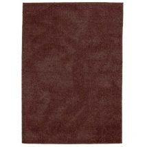 Thedecofactory - loft shaggy - Tapis à poils longs toucher laineux chocolat 120x170