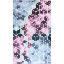 Tapis Luxe Doré, Rose Dimensions - 80x150 – Qualité supérieure pour Maison, Appartement, Bureau – Style élégant et durable – Confort optimal, facile